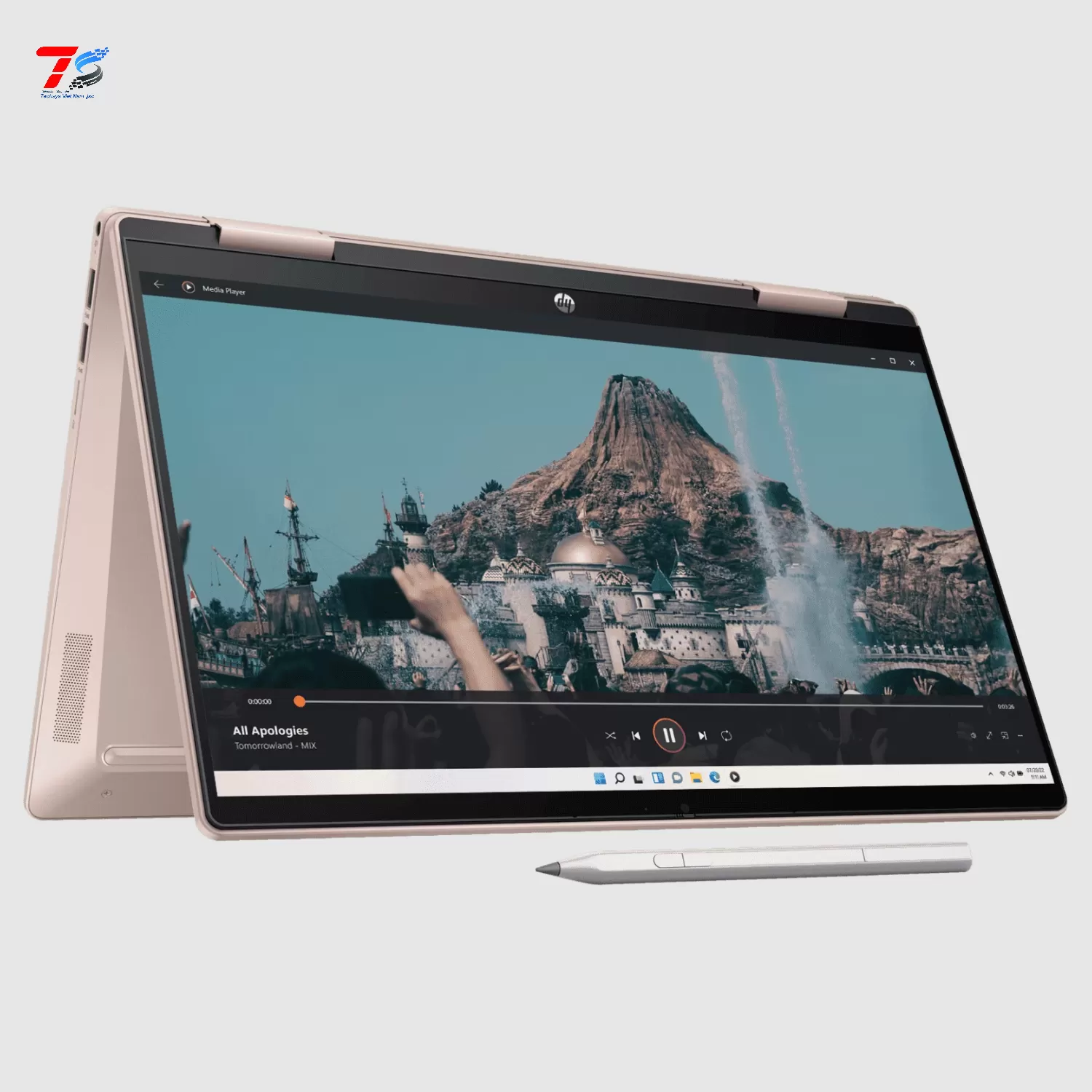 Máy tính xách tay HP Pavilion X360 14-ek1048TU i5-1335U/8G/ 512G/ 14.0FHDT/PEN/W11SL/VàNG (80R26PA)